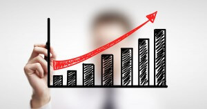 man drawing schedule of business growth